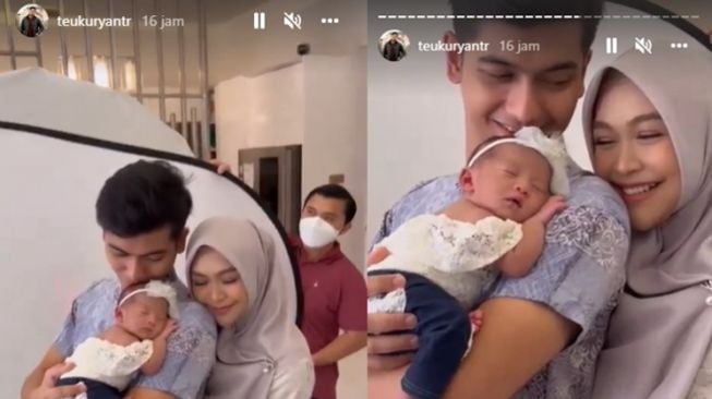 Potret Gemas Anak Ria Ricis saat Photoshoot (Instagram/@teukuryantr)