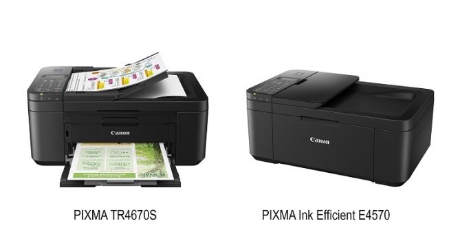 PIXMA TR4670S dan PIXMA Ink Efficient E4570. [Datascrip]