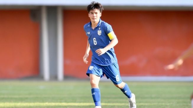 Kapten sekaligus bek kanan timnas Thailand U-16, Pacharaphol Lekkun. (The Thao247)