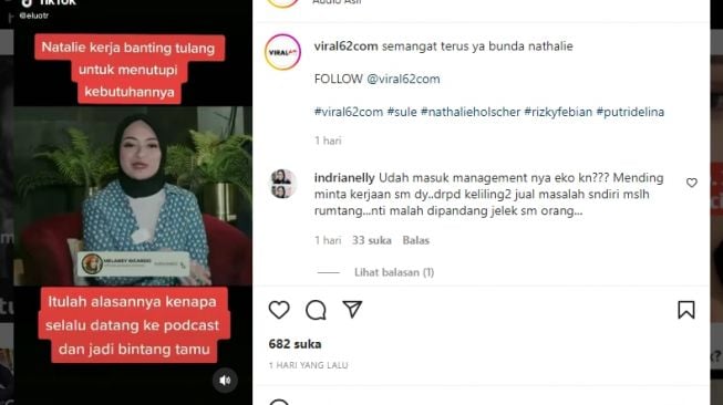 Nathalie Holscher Akui Sering Baca Komentar Warganet: Semangat Terus ya Bunda