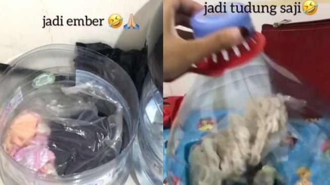 Kreatif Banget, Bekas Galon Ini Disulap Warganet Jadi Tudung Saji hingga Ember