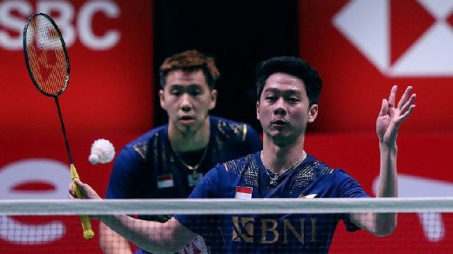 Marcus Fernaldi Gideon/Kevin Sanjaya Sukamuljo, ganda putra Indonesia akan bertanding di Japan Open 2022 (PBSI, Twitter @INABadminton)