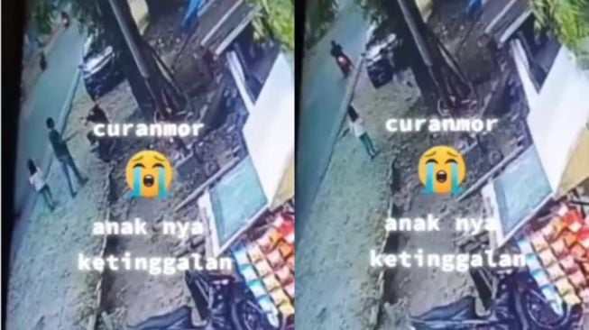 Tega Bawa Anak Saat Lakukan Curanmor, Motor Dibawa Kabur, Putrinya Malah Tertinggal