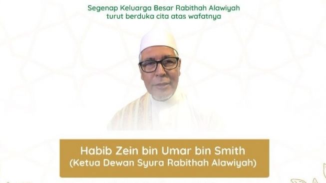 Ketua Dewan Syuro Rabithah Alawiyah sekaligus Mutasyar PBNU Habib Zein bin Umar bin Smith meninggal dunia, Rabu (10/8/2022). [Instagram @rabithah_alawiyah]