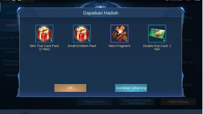 Ada Double Exp Card Gratis, Klaim Kode Redeem ML 10 Agustus 2022