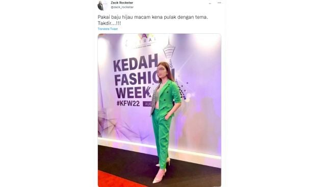 Model pakaian terbuka di Malaysia (twitter/zack_rockstar)