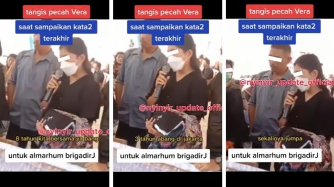 Tangis Kekasih Pecah di Samping Peti Mati Brigadir J: Tiga Tahun Kita Tak Jumpa, Sekalinya Berjumpa...