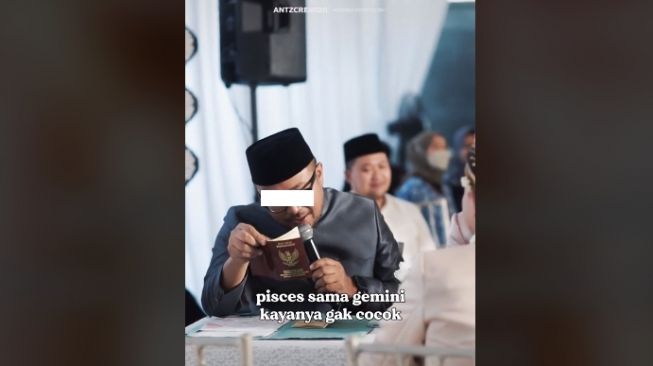 Kocak! Penghulu Sebut Pisces dan Gemini Tak Cocok, Pengantin Langsung Istigfar