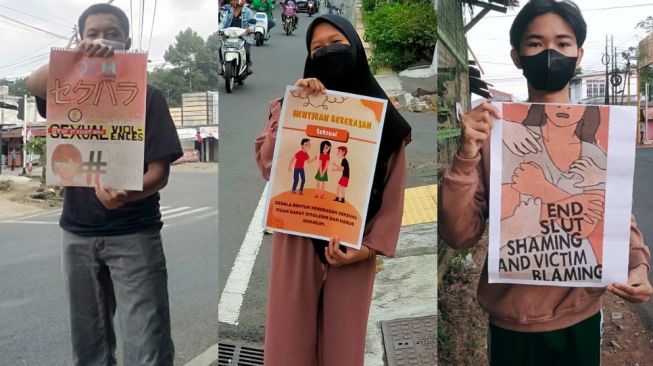 Maba Unnes Viral di Twitter, Bawa Poster Tolak Kekerasan Seksual