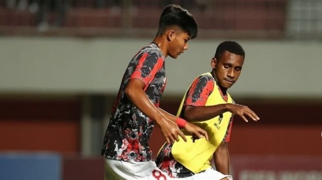 Kapten timnas Indonesia U-16, Muhammad Iqbal Gwijangge. (Instagram/PSSI)
