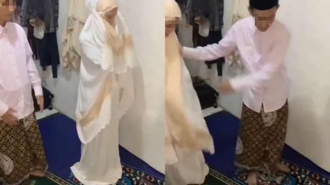 Viral, Diduga Suami Istri Permainkan Salat Jadi Bahan Bercandaan, Si Wanita Malah Jadi Imamnya