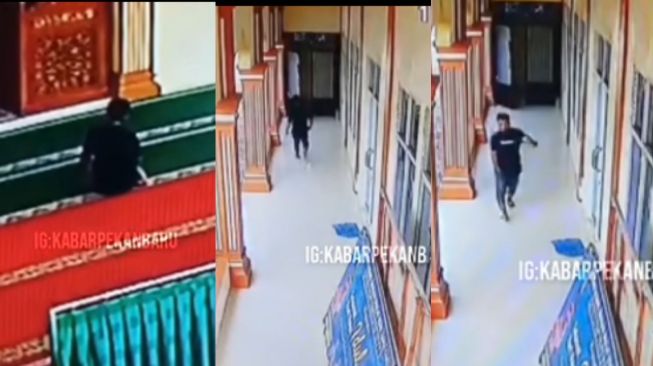 Viral Aksi Pria Usai Salat Langsung Ngacir Curi HP Milik Pengurus Masjid, Warganet Dibuat Geram