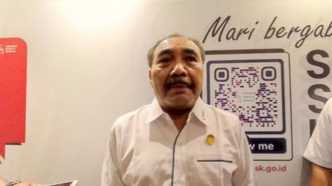 Ketua LPSK, Hasto Atmojo Suroyo di Yogyakarta. [Kontributor/Putu Ayu Palupi]