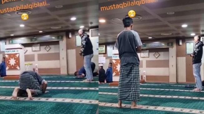 Viral! Jemaah Salat Berbeda-beda Kiblat, Ternyata Ini Penyebabnya