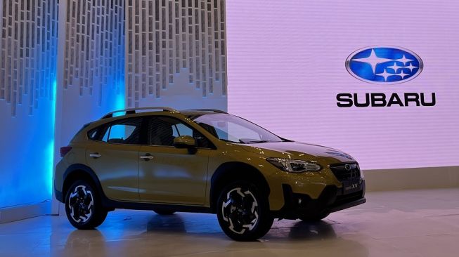 All New Subaru XV diluncurkan di GIIAS 2022 pada Kamis (12/8/2022). [Suara.com/Dicky Prastya]