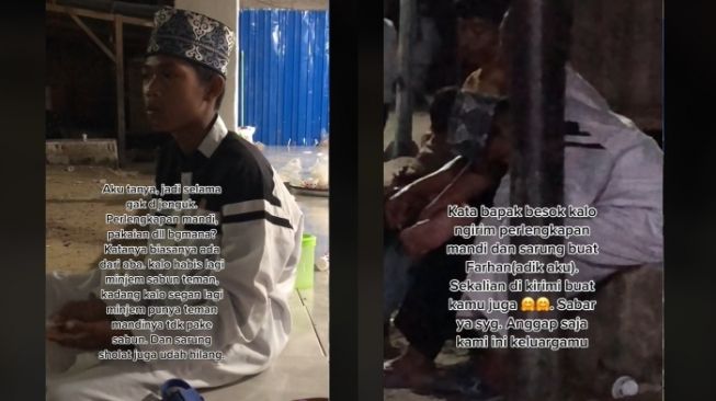 Video Santri Menangis Ungkap Rindu pada Orang Tua Setelah Setahun Tak Dijenguk