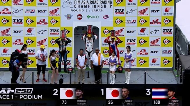 Pembalap Indonesia Kocar-kacir di Race 1 ARRC 2022 Jepang Kelas AP250, Kakek 50 Tahun Ini Malah Raih Podium Pertama