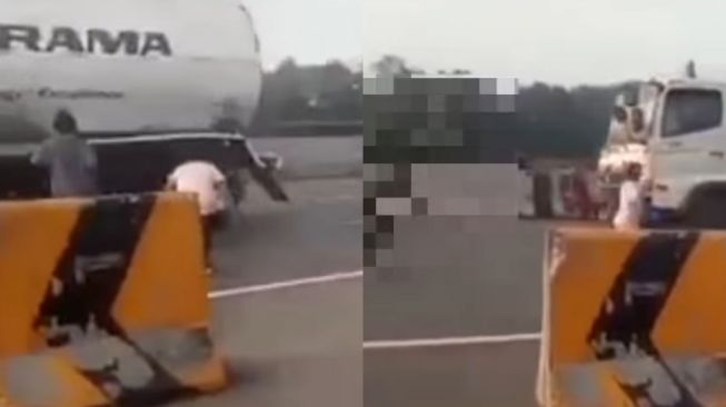 Makin Nekat dan Kembali Makan Korban, Video Aksi Bocah Adang Truk di Tengah Jalan