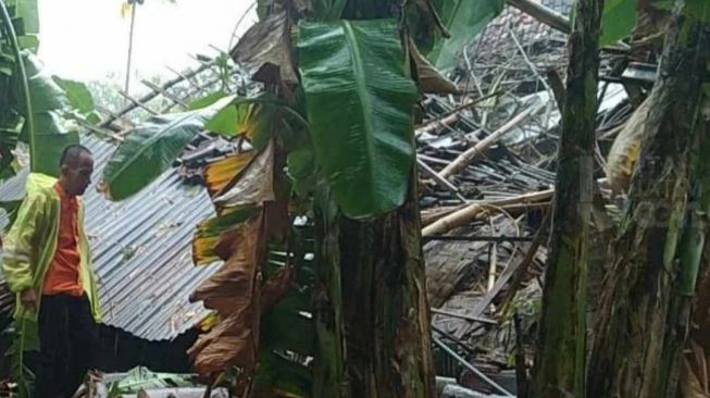 Hujan disertai angin kencang melanda Tuban, Jawa Timur. [Beritajatim.com]