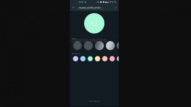 Uji coba fitur baru, Avatar profil WhatsApp. [WABetaInfo]