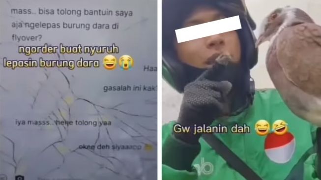 Kocak! Deretan Orderan Unik Driver Ojol: Terbangkan Burung Dara sampai Bangunkan Pacar