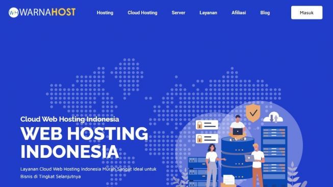 Warnahost salah satu penyedia jasa web hosting di Indonesia. [Dok Warnahost]