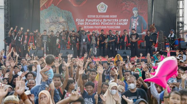 Tampilkan Reog Ponorogo di Deli Serdang, Putera Jawa Kelahiran Sumatra Kenalkan Ganjar ke Masyarakat