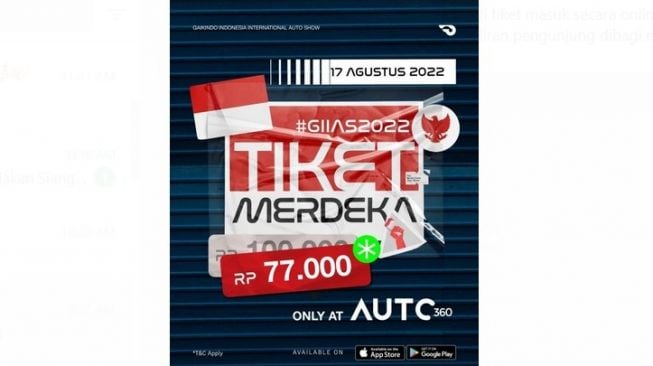 GIIAS 2022 menawarkan Tiket Merdeka [GIIAS 2022].