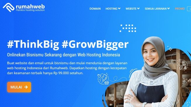 Rumahweb salah satu penyedia jasa web hosting di Indonesia. [Dok Rumahweb]