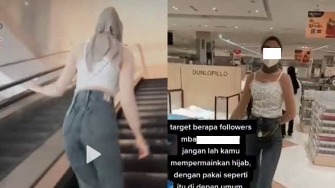 Viral Perempuan Berhijab dengan Pakaian Serupa Kulit, Videonya Dikecam Waragnet: Tak Cocok dari Segi Agama dan Fesyen