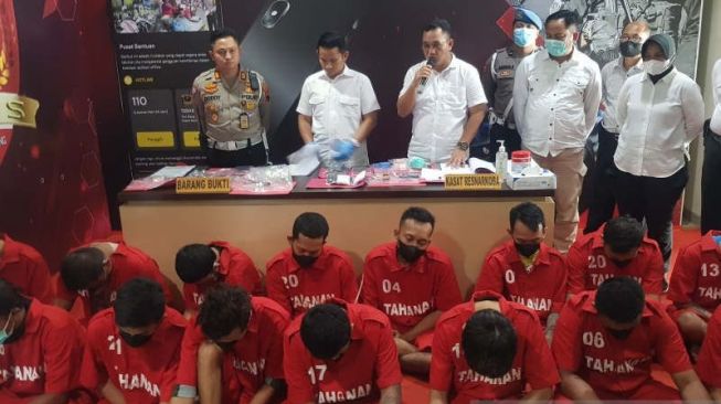 Polrestabes Semarang Tangkap 16 Pelaku Penyalahgunaan Narkoba, Punya Peran Masing-masing