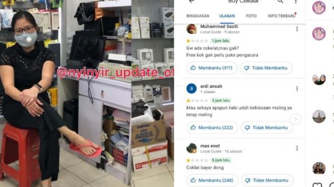 The Power Of Netizen, Toko HP Milik Ibu Pencuri Coklat di Alfamart Dibanjiri Sindiran Nan Menohok