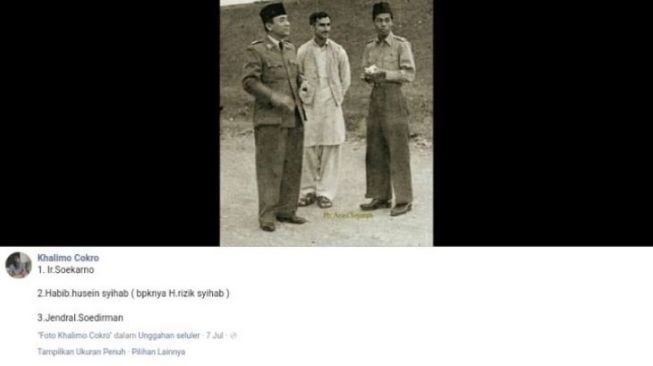 Ayah Rizieq Shihab [Facebook]