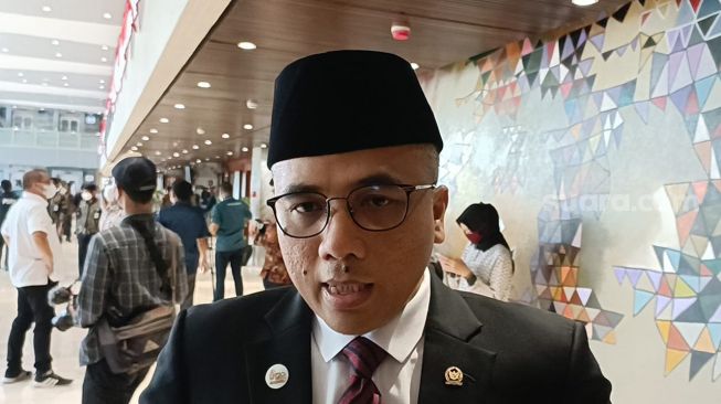 Sekretaris Jenderal DPP PPP, Arwani Thomafi saat ditemui di DPR. (Suara.com/Bagaskara)