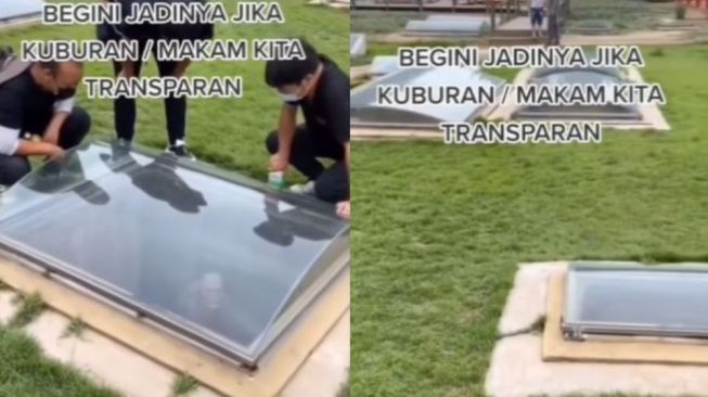 Pemakaman Transparan Ini Bikin Merinding Tulang Belulang Jenazah Terlihat