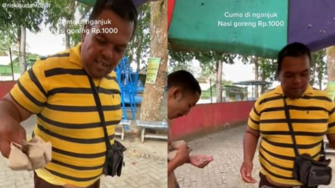 Viral Pedagang Jualan Nasi Goreng Rp 10 Ribu Seporsi, Panen Pujian Publik