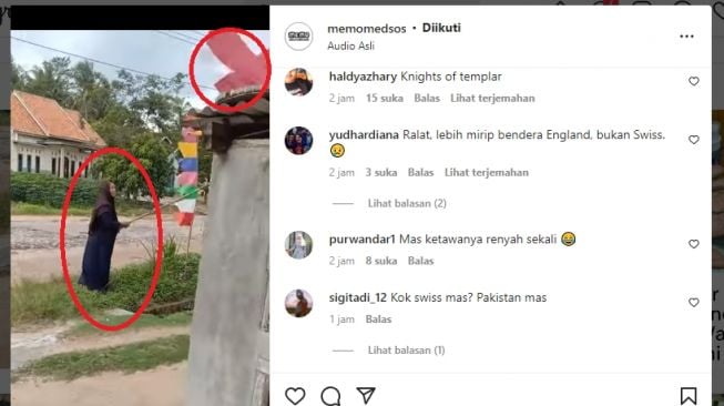 Salah Pasang Bendera, Wanita Ini Kibarkan Bendera Inggris di Halamannya: Merah Putih Juga