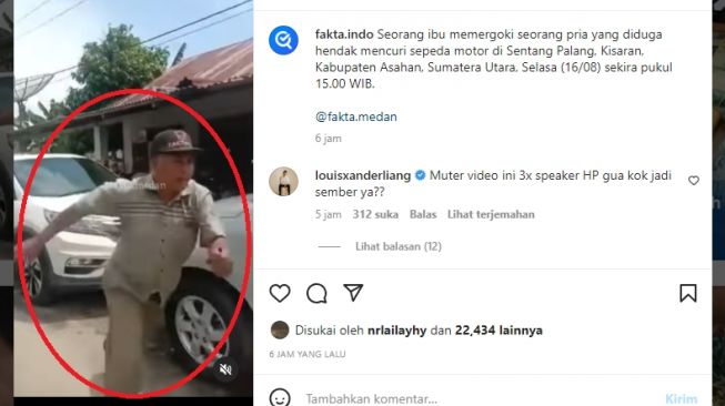 Ibu-ibu Pergoki Seorang Pria yang Diduga Mau Curi Motor, Warganet: Jangan Remehkan Suara Emak-emak