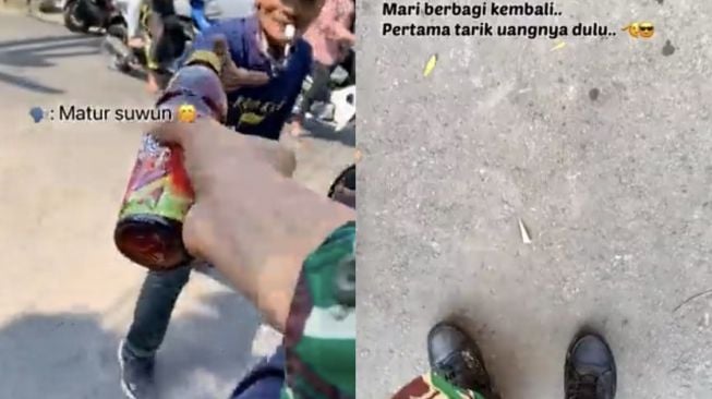 Viral Video Anggota TNI Berbagi Minuman di Tengah Terik Matahari, Netizen Beri Hormat: Bukan Kaum Halo Dek