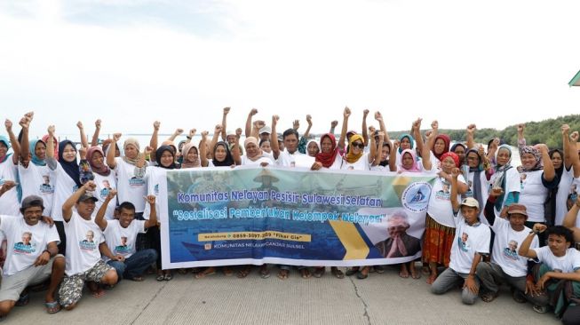 Relawan Ganjar Bentuk Jaringan Nelayan Pesisir Sulsel