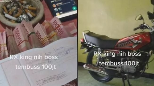 Tangkapan layar video RX King yang tembus dijual Rp100 Juta (Instagram)