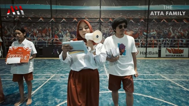 Momen Atta dan Aurel Peringati HUT RI ke-77 (YouTube AH)