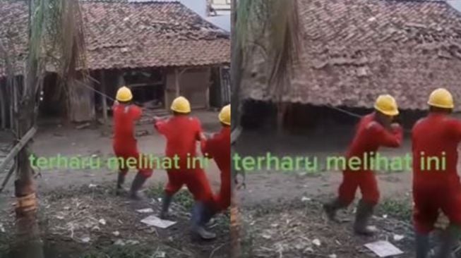 Rumah Reyot Ini Dirobohkan untuk Dibedah, Warganet Soroti Rumah Mewah Tetangganya Bak Langit Bumi