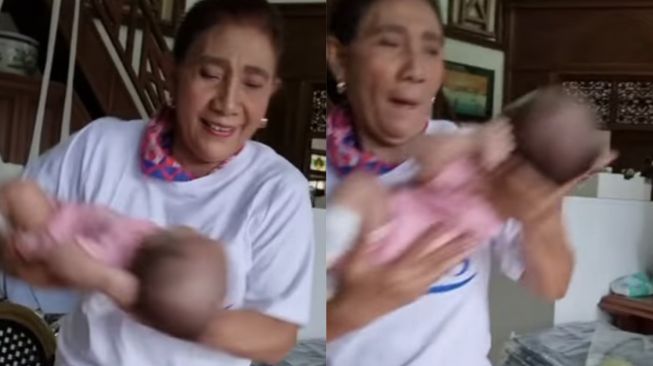 Viral Video Susi Pudjiastuti Gendong dan Ayunkan Bayi Saat Bosan Bikin Netizen Cemas: Itu Bukan Kapal