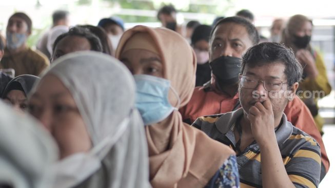 Suasana kegiatan Pasar Lokal Suara UMKM di DuniaKita Cafe & Restaurant, Yogyakarta, Kamis (18/8/2022). [Wahyu Turi Krisanti / SuaraJogja.id]