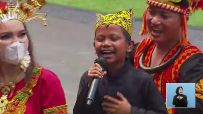 Farel Prayoga Goyangkan Istana Merdeka Dalam Perayaan HUT ke-77 RI