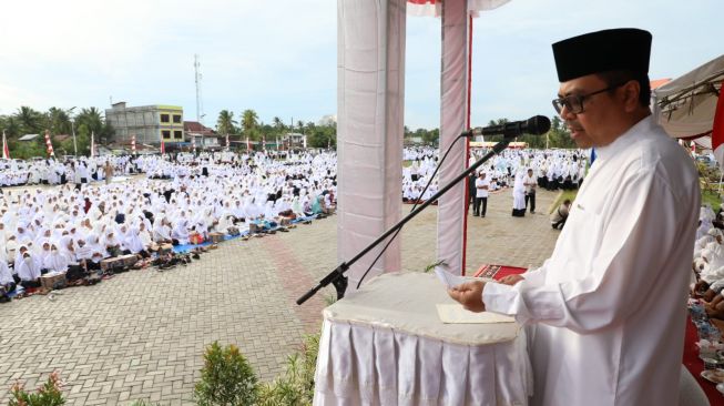 Ribuan Jemaah Berzikir di Lapangan Pemkab Aceh Utara, Ini Kata Pj Bupati