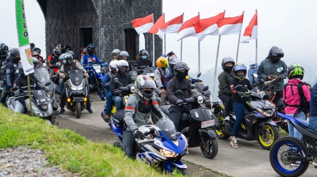 Rayakan HUT ke-77 Republik Indonesia, YRFI Touring Bareng dari Dua Titik