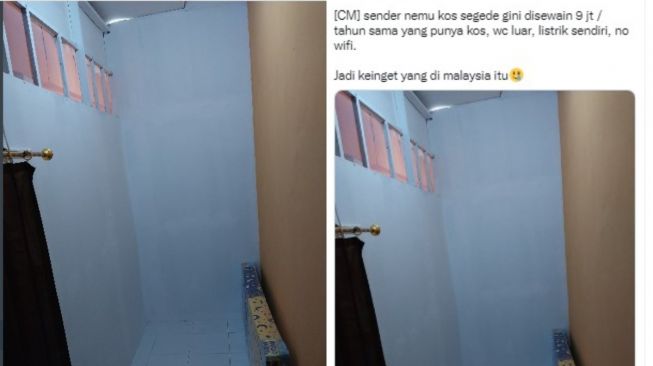 Viral Kamar Kos Seharga Rp 9 Juta Per Tahun, Penampakannya Sempit Bikin Warganet Ngeri: Lihat Doang Udah Sesak