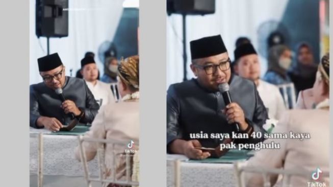 Video Viral Penghulu Seumuran Pengantin Pria, Mau Ijab Kabul Malah Ngelawak Bareng